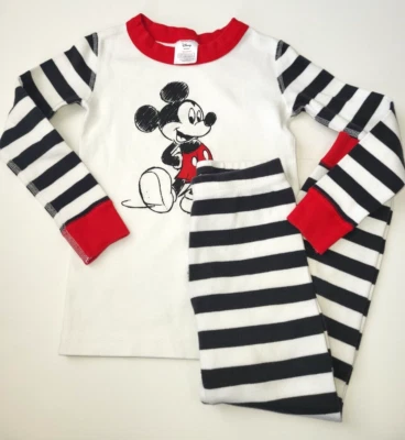 Hanna Andersson Disney Mickey Mouse Pajamas Size 100 (4) long johns - Image 1 of 3