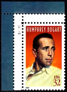 USA postfrisch MNH Ecke 1 Humphrey Bogart Schauspieler Tv Kino Hollywood Film - Bild 1 von 1