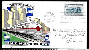 1006 3c Stamp (1952) THE BALTIMORE & OHIO RAILROAD FDC HD/HP - WILLIAM N. WRIGHT - Picture 1 of 1