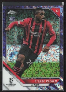 2022 Topps Chrome UEFA Pierre Kalulu #67 Purple Mini Diamond Refractor 166/250 - Picture 1 of 2