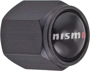 Nismo Aluminum Tire Air Valve Stem Caps set of 4 Black Authentic 99927-RN302 OEM - Picture 1 of 2