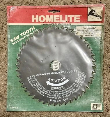 Homelite Trimmer Brush Cutter Saw Tooth Blade 8" D-98935-B USA NOS - Image 1 of 4