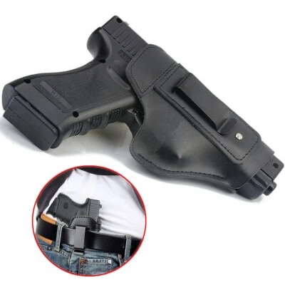 Tactical Concealed Carry Belt IWB Leather Gun Holster Right Hand Waist Holster - Image 1 of 4