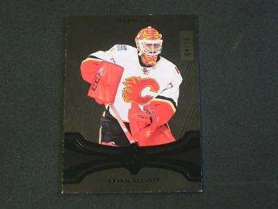 2016-17 UD Ultimate Collection Onyx BLACK Brian Elliott Calgary Flames / 10 - Image 1 of 2