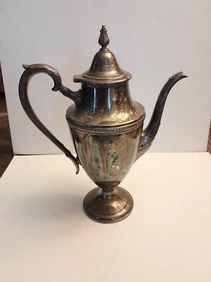 Винтажный International Silver Co. Castleton 801 посеребренный стиль 13 дюймов T чайник - Изображение 1 из 4
