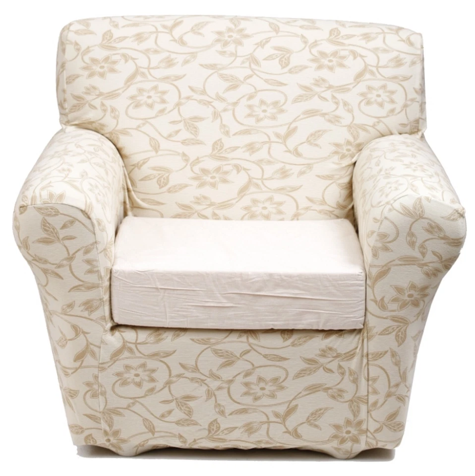 Copripoltrona Elasticizzato Joker per poltrona cm 110 fiore panna - Immagine 1 di 1