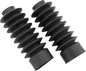 Fork Boot Gators Short Black for 49mm Harley Forks Front End DYNA Bagger - Picture 1 of 2