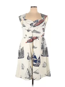 NWT Anthropologie Girls From Savoy Seafarer Mini Boat Sail Ship Dress 16W - Picture 1 of 4