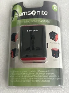 Samsonite Universal Power Adapter USB 150 Countries Black/Red 49843-1073 - Picture 1 of 2