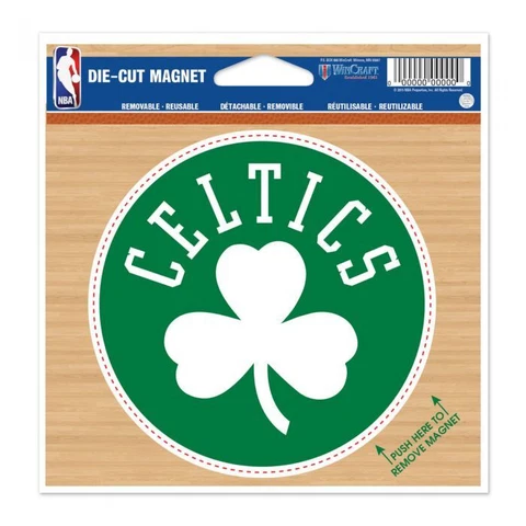BOSTON CELTICS DIE-CUT VINYL MAGNET 4" ROUND HIGH QUALITY NBA LICENSED Cover
