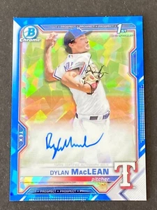 Dylan MacLean 2021 Bowman Chrome Sapphire 1st Prospect Auto #BSPA-DMA - Picture 1 of 10