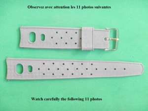 148MM BRACELET STRAP GRIS CLAIR TROPICAL IDÉAL COMPRESSOR PLONGÉE DIVER - Imagen 1 de 11