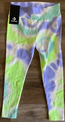 CONVERSE new Kids All Over Print Tie-Dye High Rise Leggings~Girl's Size S-SMALL - Image 1 of 4