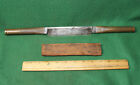 Primitive Antique 5" Dixon & Sons Timber Framing Drawknife w/Brass Handles #RG25