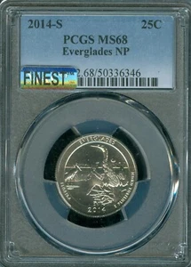 2014 S EVERGLADES QUARTER PCGS MS68 PQ MAC FINEST SPOTLESS POP-8 . - Picture 1 of 2