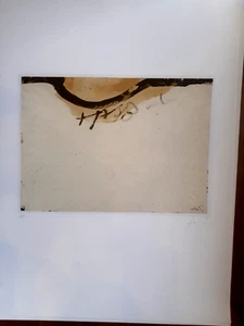 ANTONI TAPIES . LITHOGRAPHY WITH C.o. A. - Picture 1 of 2