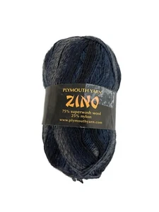 Plymouth Yarn Zino 75% Superwash Wool 25% Nylon 100 g 436 yds Italy AT529 - Picture 1 of 4