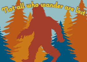 Bigfoot Sasquatch Lost Fridge Magnet Kitchen Decor - 3.5" x 2.5" Made in USA - Picture 1 of 6