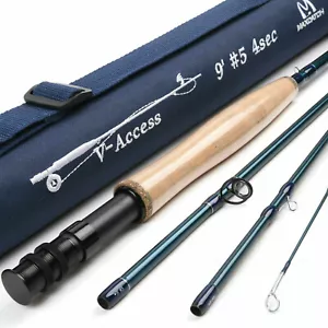 Maxcatch V-Access Fast Action Fly Rod, Graphite,3wt 4wt 5wt 6wt 7wt 8wt 9wt 10wt - Picture 1 of 9