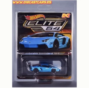 Hot Wheels RLC Elite 64 Liberty Walk LBWK LAMBORGHINI AVENTADOR LP700-4 Blue NEW - Imagen 1 de 7