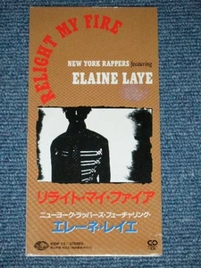 NEW YORK RAPPERS Feat. ELAINE LAYE Japan 1990 Tall 3" CD Single RELIGHT MY FIRE - Imagen 1 de 4