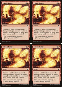 4x MTG 2015 TRIBAL FLAMES - SORCERY 132/249 - MAGIC CARD x4 copies - Picture 1 of 2