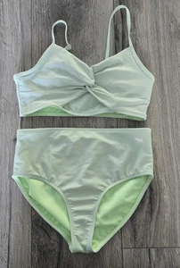 Abercrombie Girls 2 Piece Bikini Swimsuit Size 11/12 Lime Green EUC! - Picture 1 of 4