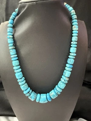 Jay King DTR Mine Finds Turquoise Beaded Necklace, Sterling Silver Clasp, 18-20” - Image 1 of 4