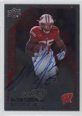 2015 Upper Deck Inscriptions Melvin Gordon III #MG Rookie Auto RC - Image 1 of 2