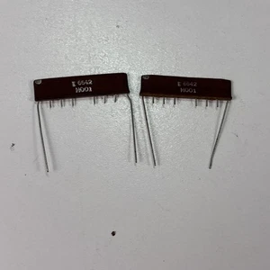 Vintage NOS Set di 2 reti di resistenze E 6642 H001 doppio pacchetto in linea (DIP) per AMP - Foto 1 di 9