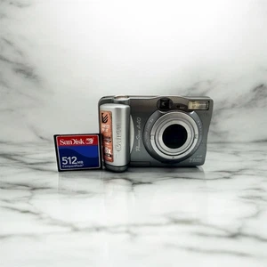 Digital Camera Canon A40 2 MP 3x Optical Zoom  Movie Mode Grey 512 Mb Memory Car - Picture 1 of 8