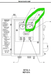 MEP-531A Military Generator Ammeter 083-75A2-211841 Crompton Instruments [C8S2] - Picture 1 of 13