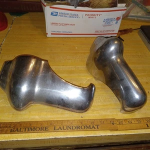 Vintage Chrome Bumper Guards 1950s Front Rear - Foto 1 di 11