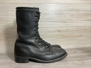 Harley Davidson 88417 Motorrad Kampfstiefel Biker Damen Größe 10 schwarz Leder - Bild 1 von 13