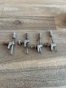 Vintage 1920s 30’s Lug & Hook Tension Rod 4 Sets Nickel From Bacon Banjo Parts - Picture 1 of 4