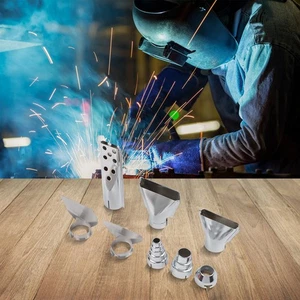 8PCS Hot Air Nozzles 35mm Stainless Steel Set Compatible with 2000W Heat - Picture 1 of 12