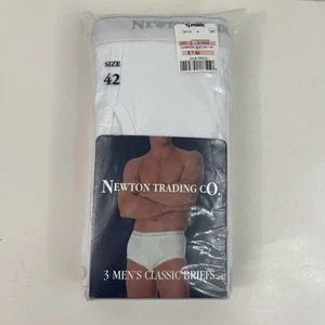 Paquete de 3 calzoncillos clásicos Newton Trading Co nuevos para hombre talla 42 100 % algodón - Imagen 1 de 5