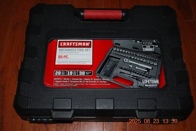 NEW Craftsman 85-PC 1/4" & 3/8" Drive Inch/Metric Mechanics Tool Set#17152 - Image 1 of 3