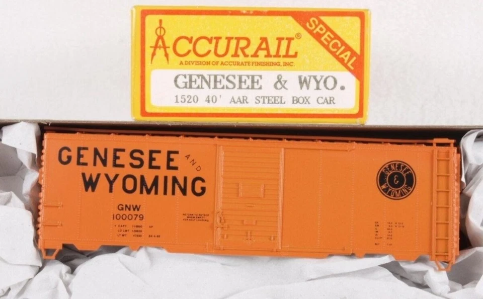 Accurail 1520 HO Genesse & Wyoming 40'''' AAR Steel Boxcar Kit - Image 1 of 1