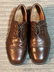 Bostonian Florentine Dress Shoes Men’s Sz 10 M Brown Lace made in Italy - Picture 1 of 12