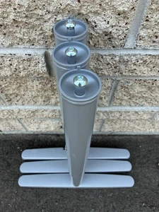 3 IKEA GALANT T LEGS (GRAY) - Picture 1 of 5