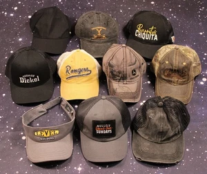 Wholesale Lot of Ten (10) Hats - Baseball Caps, Varying conditions and styles - Picture 1 of 3