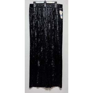 NWT Karen Kane Velvet Wide Leg Pants XL Mob Wife Partycore Luxe Indie Sleaze - Picture 1 of 6