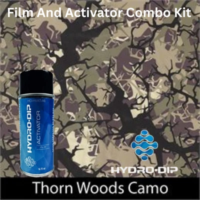 Kit combinado activador de película Hydro Dip HD-CM292 madera espina camuflaje Foto 1 de 4