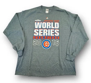 Chicago Cubs 2016 World Series Champions Gildan Long Sleeve Shirt Men’s XL MLB - Picture 1 of 5