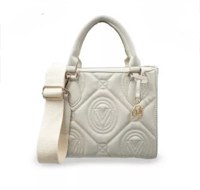 Bolso de Mano Valentino Orlandi Taupe Acolchado Monograma  Foto 1 de 4