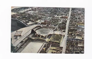 Postal Italia Vintage Pianta Di Pompei Vista de Pájaro - Imagen 1 de 2