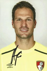 BOURNEMOUTH: ASMIR BEGOVIC SIGNED 6x4 2017/2018 PORTRAIT PHOTO+COA - Picture 1 of 1