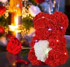 ❤️Rose Flower ❤️Teddy Bear With Lights, Valentines Gift For Her