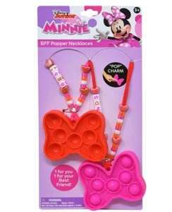 Disney Junior Minnie BFF Amicizia Popper Collane Set di 2 Pop Fidget Giocattolo Nuovo - Foto 1 di 1